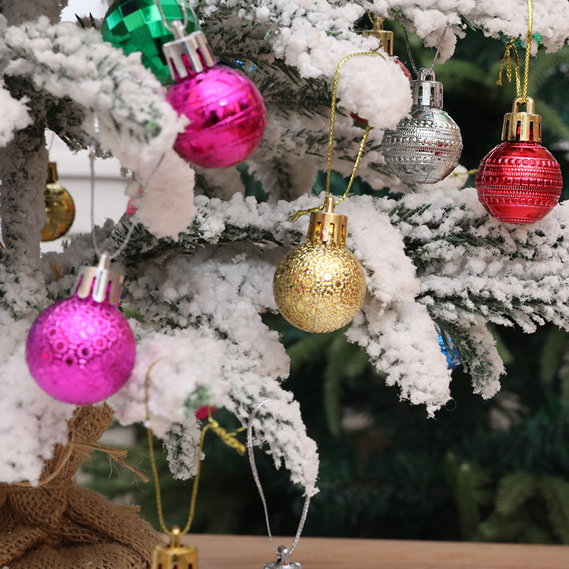 国境を越えたアマゾン代発3cm異形カラークリスマスボールクリスマスツリーのストラップ8個のデザイン12個のストラップ|undefined