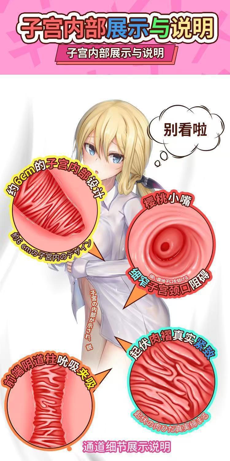 Realistic Vagina Masturbator for Men, Dual-Entry TPE Manual Stroker, 950g — detail image 11