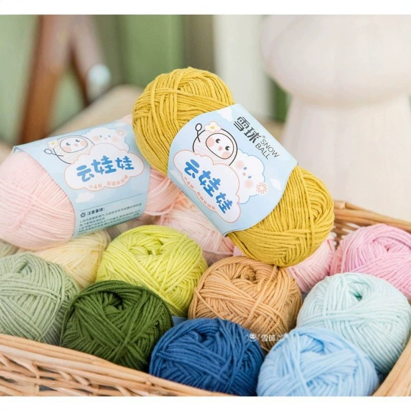 Снежок woven кукла ручной работы, пуховик, шарф, клубок пряжи, 2 размера, рукоделие