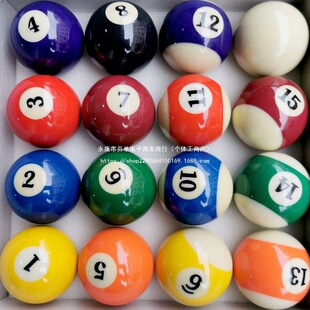 Chinese Billiards Black Eight American Size Standard Cue Ball Billiards Kidsren's Imitation Crystal Ball Home Mini 16 Balls