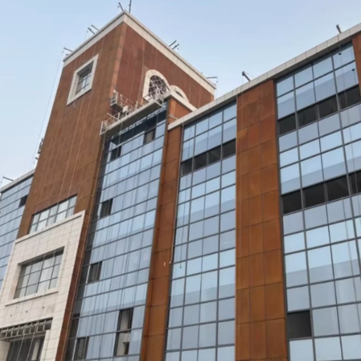 耐候钢板铁红锈板切割加工景墙景观花池花箱灯箱镂空雕刻做旧生锈