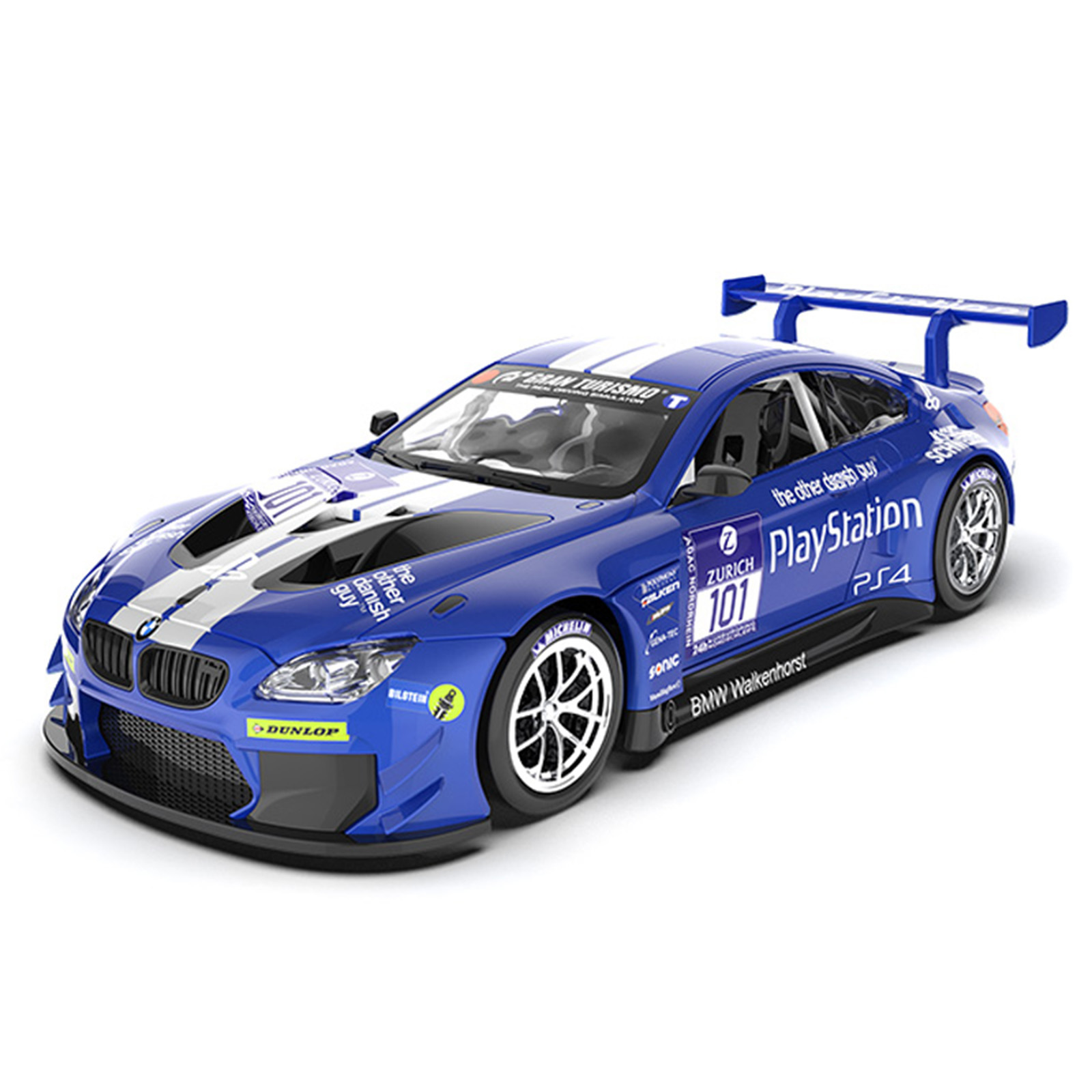 1:32 Baoma M6 GT3 modelo de coche de aleación amortiguador de cuatro ruedas retroceso rueda delantera simulación de sonido y luz coche de juguete