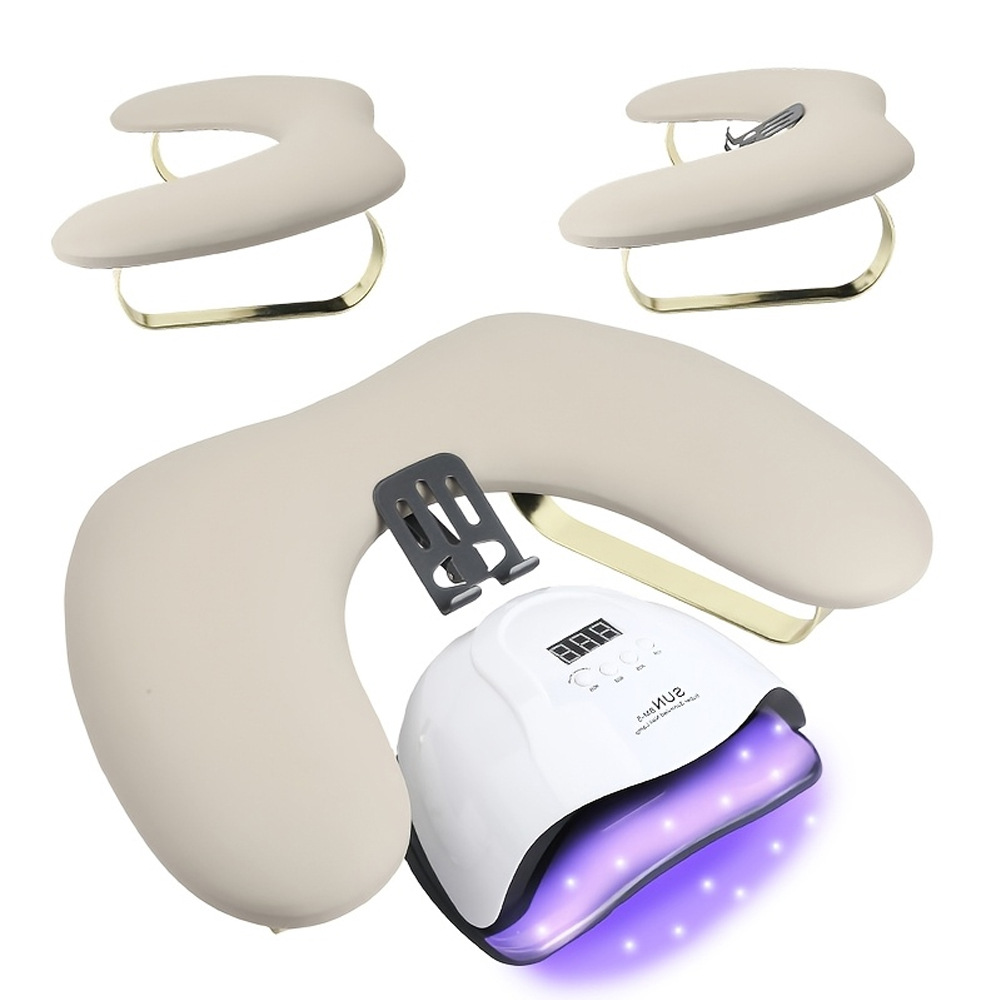 Chinese-Style New Moon-Shaped U-Shaped Manicure Hand Pillow Butterfly Stand Phone Holder Can Hold a Nail Lamp, Provides Comfort for Both Hands and Relieves Fatigue