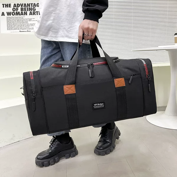 Short-Distance Travel Bag Men's 2025 New Men's Sports Shoulder Bag Handbag Casual Outdoor Large Capacity Wholesale
