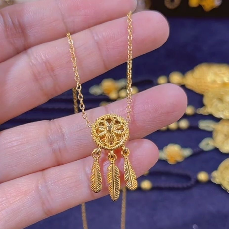 Dreamcatcher, collar coreano de plumas, diseño de moda, versátil, Día de San Valentín para mamá