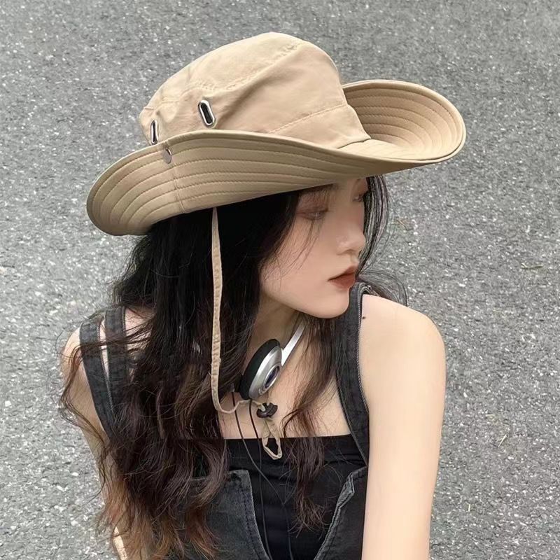 (2개) 여름 등산 모자 남자 무승부 올매치 통기성 어부 모자 여성의 차양 선 스크린 야외 낚시 큰 콘드 태양 모자