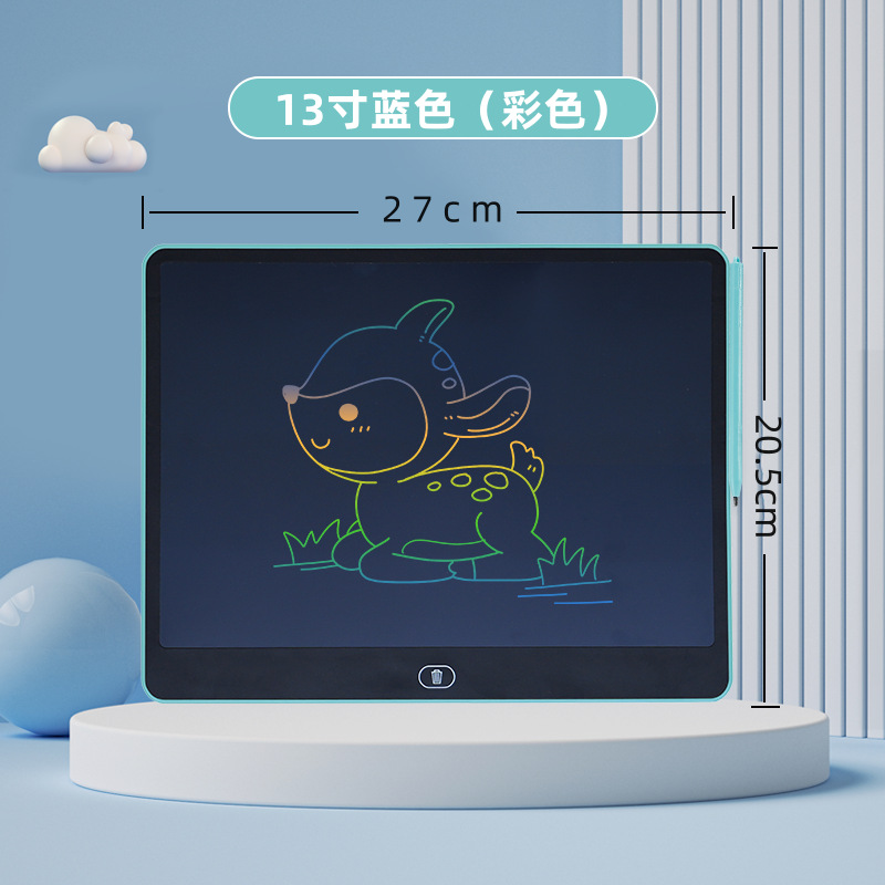 Tablero de escritura para niños de 16 pulgadas, tablero de dibujo para niños, pizarra pequeña, pantalla grande LCD, tablero de dibujo pintado, tablero de graffiti LCD
