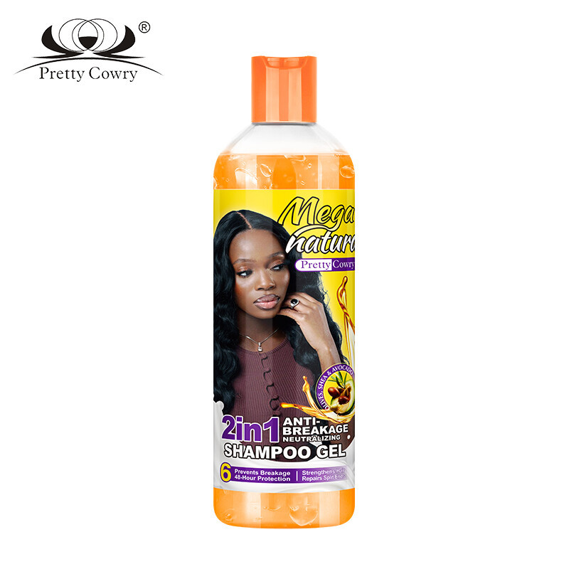 Transfronterizo exclusivo para el cabello anti-rotura de karité, set de cuidado del cabello suave, cuero cabelludo 2 en 1 champú al por mayor