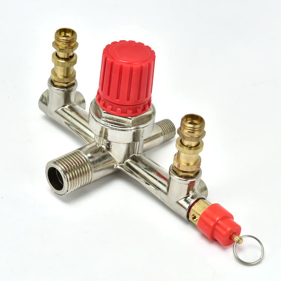Air compressor air pump accessories boutique adjustable Bama bracket cross arm with push-pull valve safety valve export cross-border products