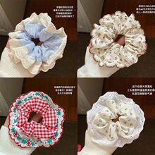 小清新泡芙大肠发圈高颜值简约发圈皮筋女发饰义乌小商品论斤批发