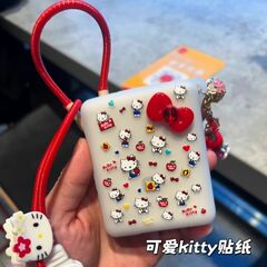 新しいかわいいkitty浮き彫りシールネイル装飾高颜値少女心diy充電宝カメラ手帳貼り