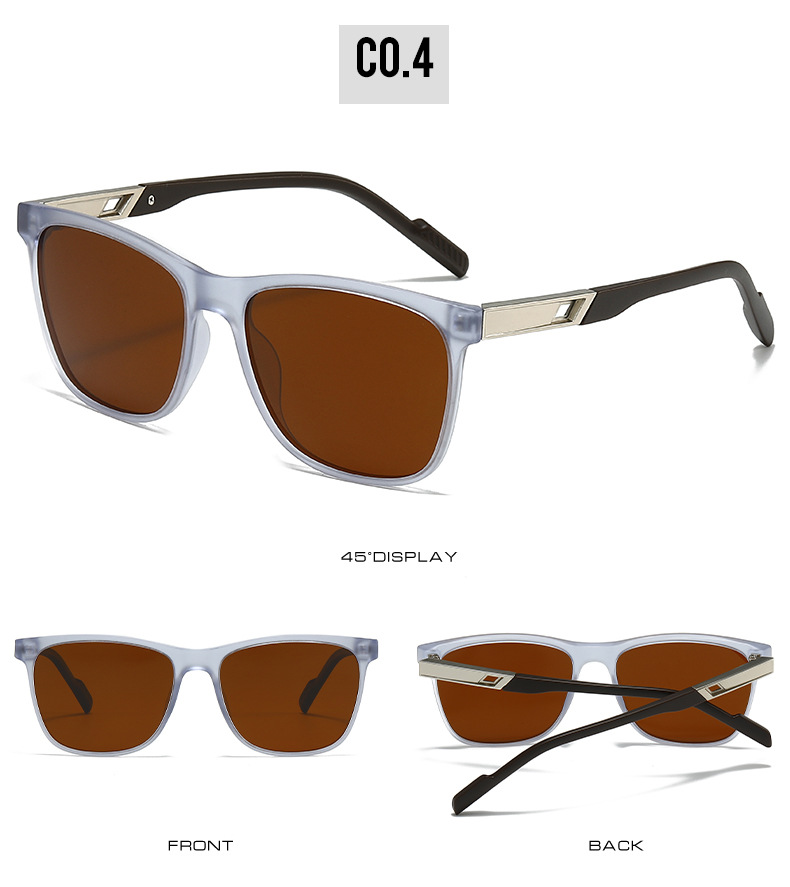 50g Weight Full Frame Glasses Structure Sunglasses Classification Tac, UV400 Protection Lens Material Square Glasses Style Holiday, Travel Occasion Solid Color Pattern All Seasons Season Unisex Gender Vintage Style, Simple Style Style Grey, Black Color Vintage Style Simple Style Solid Color Tac UV400 Protection Square Full Frame Women's Sunglasses 11