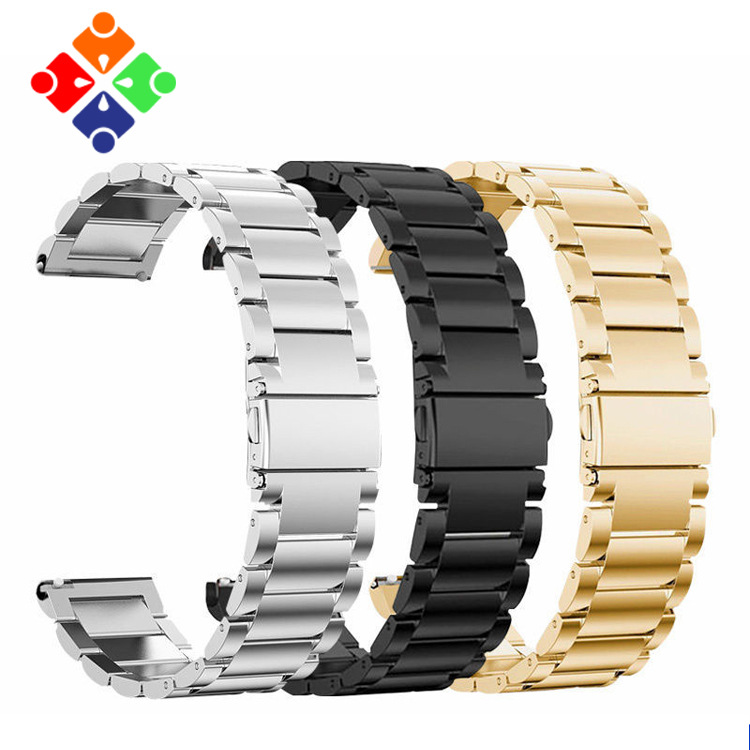 【米总MISSION】厂家表带尺寸22mm硅胶表带皮质网钢三珠钢表带|ru