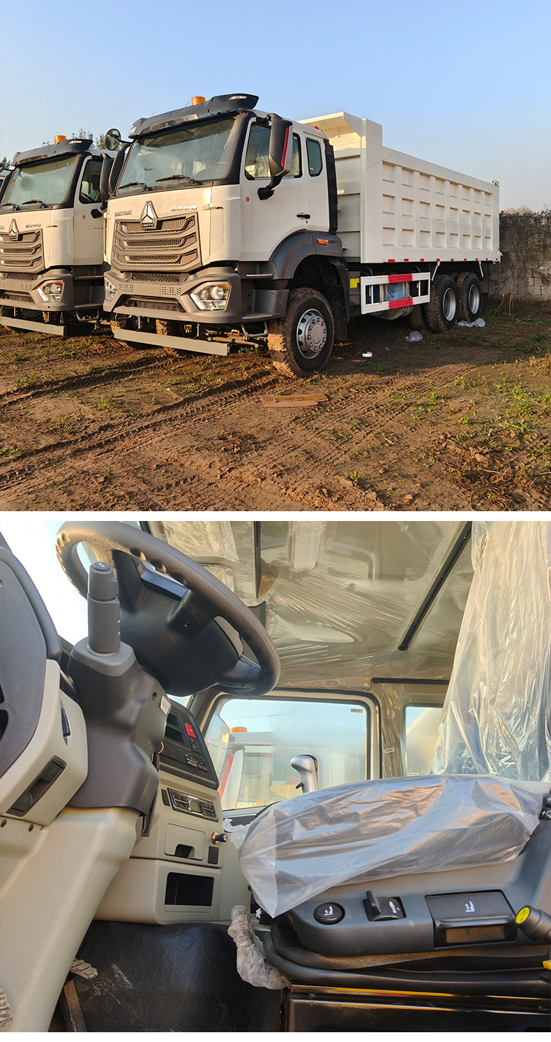 Used Sinotruk Howo Dump Truck for Mining, 8-Wheel Dump Truck for Construction, Supports Test Drive
