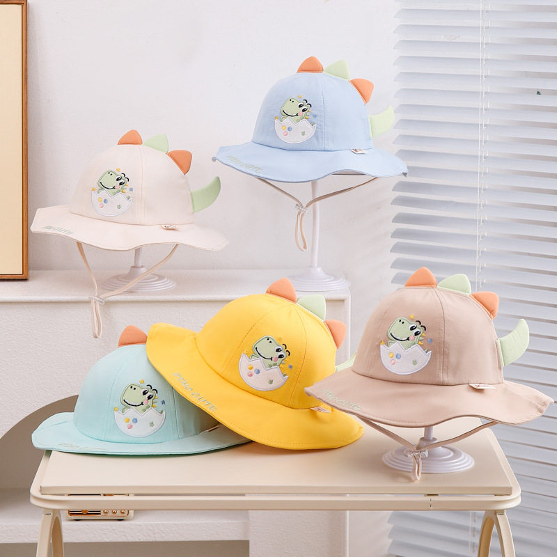 Sombrero para bebés primavera y otoño delgado lindo super pequeño mes de edad pescador sombrero universal sombrero para bebés de dibujos animados