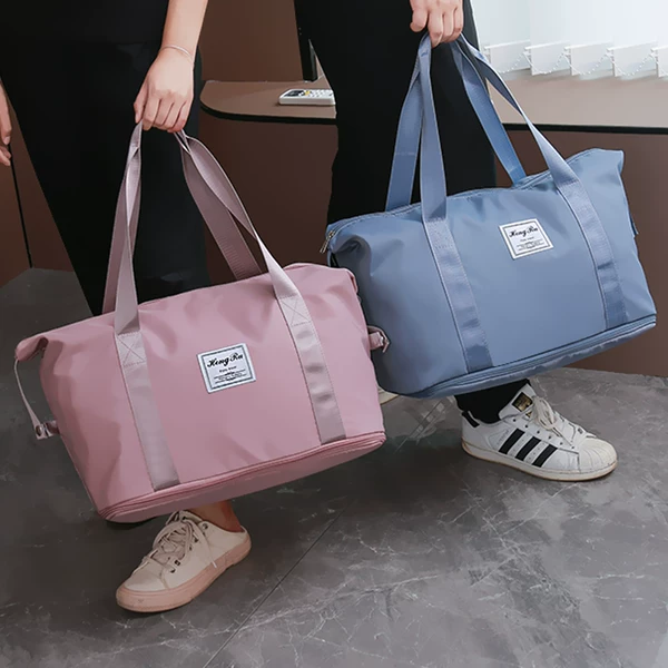 Fitness Travel Bag Storage Bag Large Capacity Luggage Bag Short-Distance Business Trip Travel Bag Lightweight Trolley Case Portable