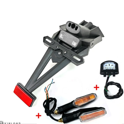 Ninja V6 Yongyuan Rear — Motorcycle Fender - a-set-of-sub-factory-mudguards-a-turning-lights-license-plate-lights