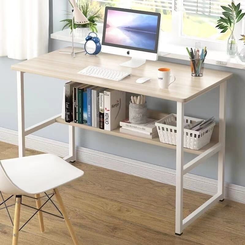 Computer desk, writing desk, office desk for home use with bookshelf and storage, study desk for bedroom, simple desktop storage office desk Computer desk, writing desk, office desk for home use with bookshelf and storage, study desk for bedroom, simple desktop storage office desk
