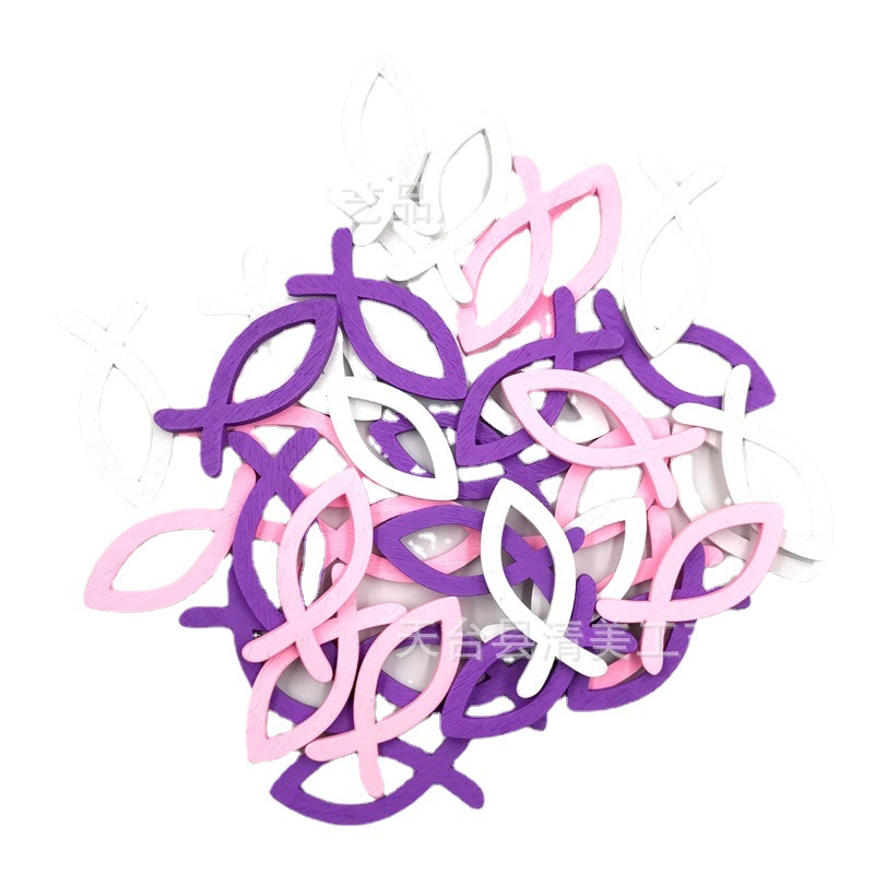 3,5 cm/4cm/5cm rosa púrpura blanco traje de pescado cada 12 9 paquete mixto un total 108 sets