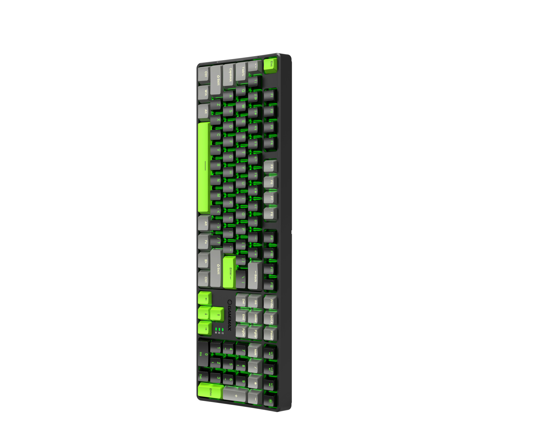 Mechanical Keyboard Wired Backlit 108 Key Green Switch Gaming_voghion.com