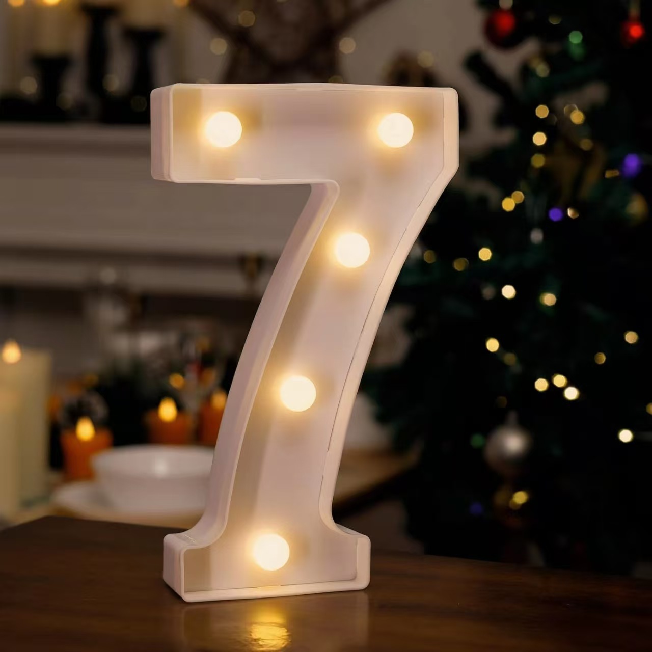 Lámpara LED de Letras y Números de PVC Decorativa para Fiestas y Bodas image 35