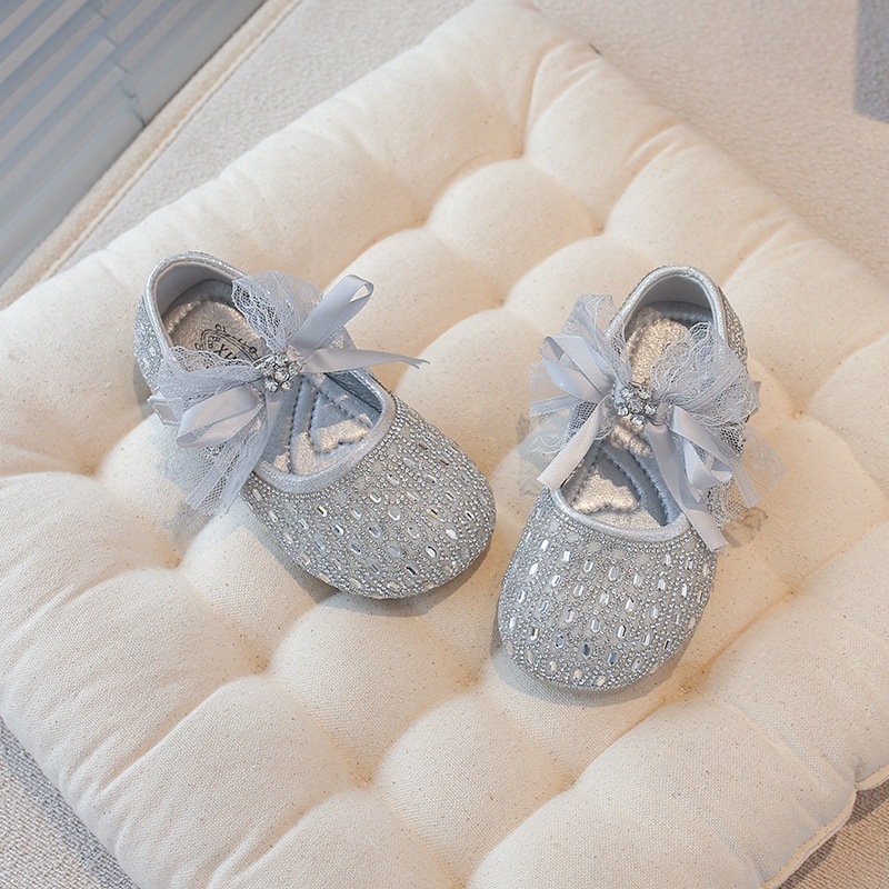 Stilvolle Mädchen-Lederschuhe mit Spitze und Schleife von Mother & Kids – Schlichte, vielseitige Kinderschuhe mit flachem Schaft für Frühling und Herbst_voghion.com