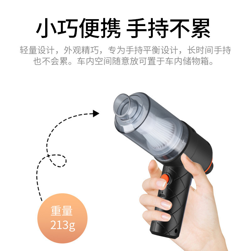 車用掃除機 車用ワイヤレス掃除機 ハイパワー送風機 吸引と送風を一体化したペット用ヘアアブソーバー|undefined