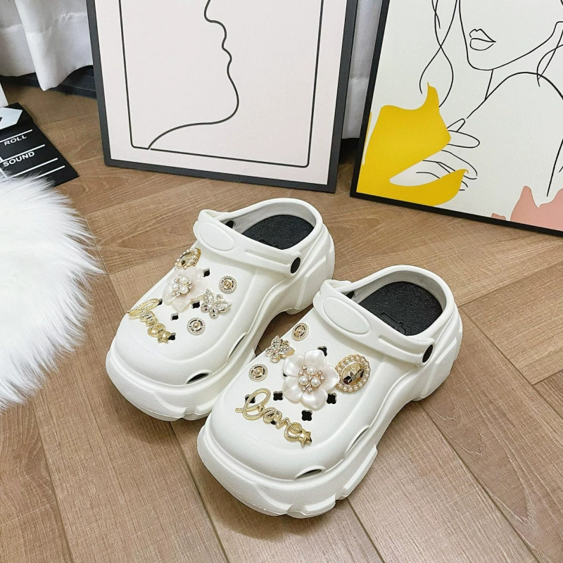 Пляжная камелия пещера обувь женская летняя толстая подошва противоскользящая женская внешняя одежда женская ПВХ холодные тапочки женская летняя оптом