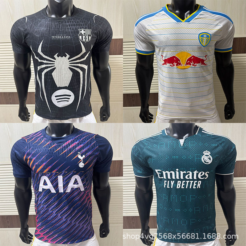 Cross-border wholesale 2627 world club player edition adult short-sleeve football sportswear for outdoor training, customizable with numbers