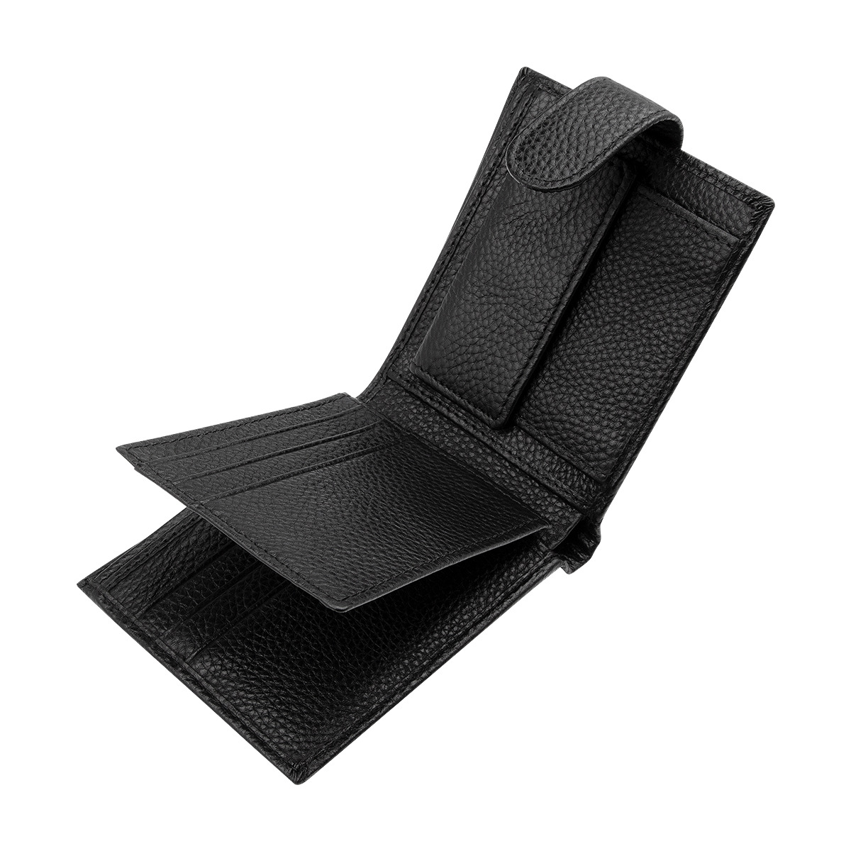 국경 간 뜨거운 판매 도난 방지 브러시 RFID 남성 지갑 멀티 카드 카드 홀더 지퍼가 달린 대용량 코인 백