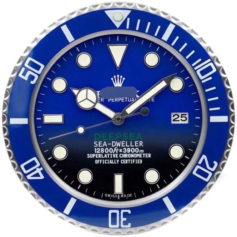 一件起批金属不锈钢夜光客厅挂钟GMT静音钟表专供出口Wall clock|undefined