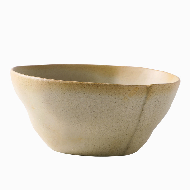 粗陶无釉个性陶瓷餐具特色碗异形碗装菜碗汤碗面碗饭碗水果沙拉碗|undefined