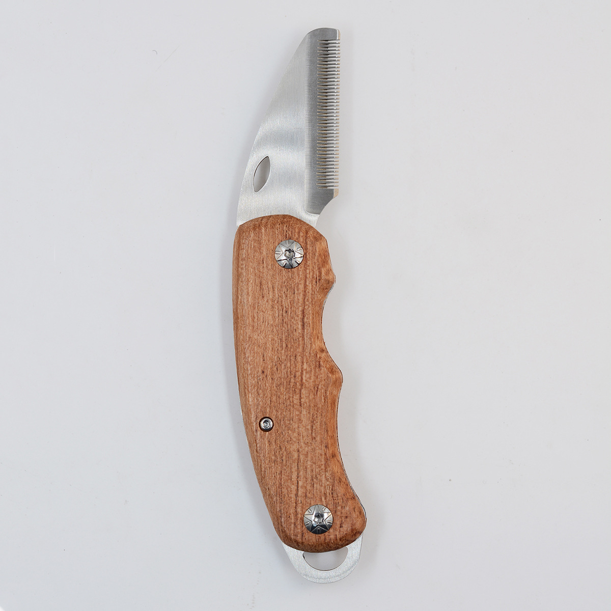 Dientes finos (cuchillo de mano derecha plegable)