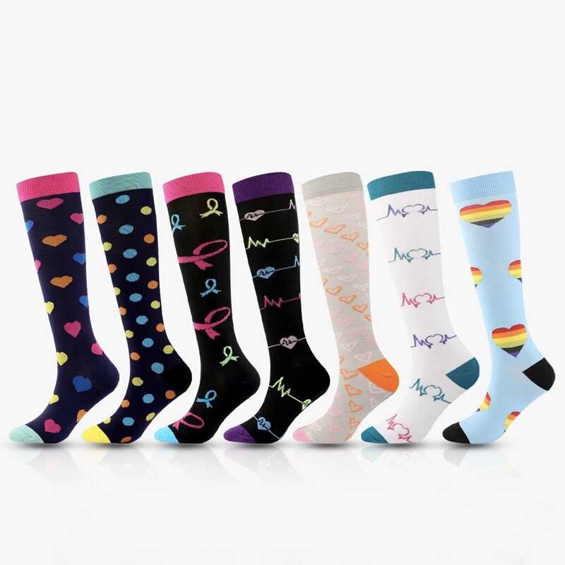 Cross-Border Casual Outdoor Sports Compression Socks Cycling Socks Amazon Sports Long Socks Elastic Socks