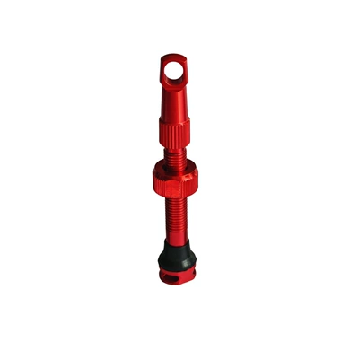 Colorful Aluminum Alloy Bicycle valve - side-three-holes-44mm-red