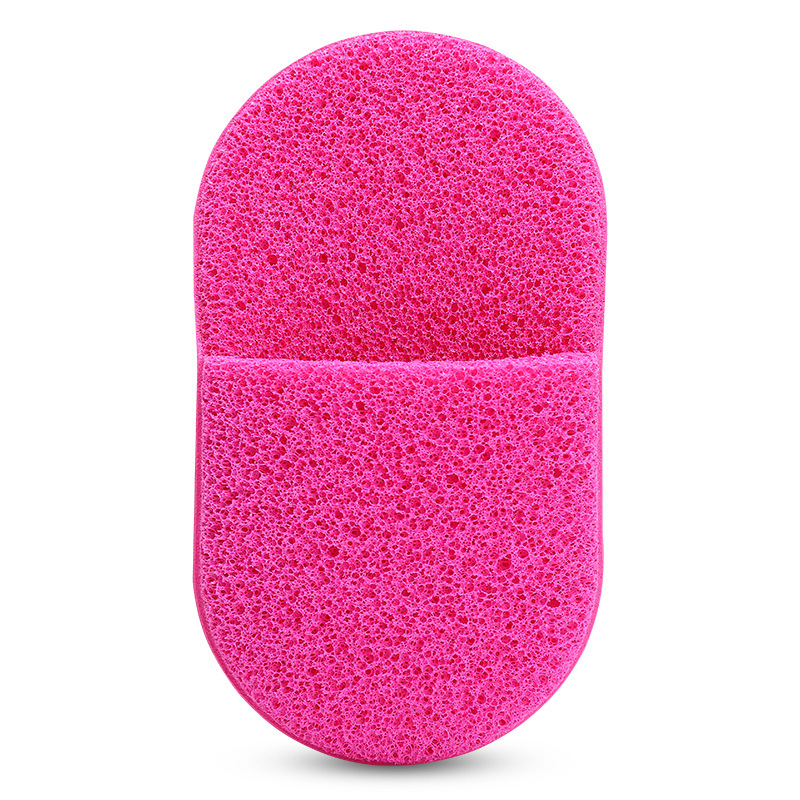 Guante de limpieza hidrofílico no látex de polvo de agujero grueso limpieza esponja limpieza facial limpieza herramienta de maquillaje