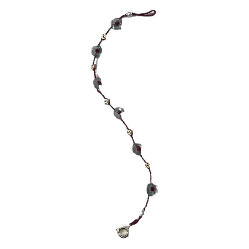 [Super rich flower] small flower red rope bracelet niche simple cool design sense high-looking hand rope gift
