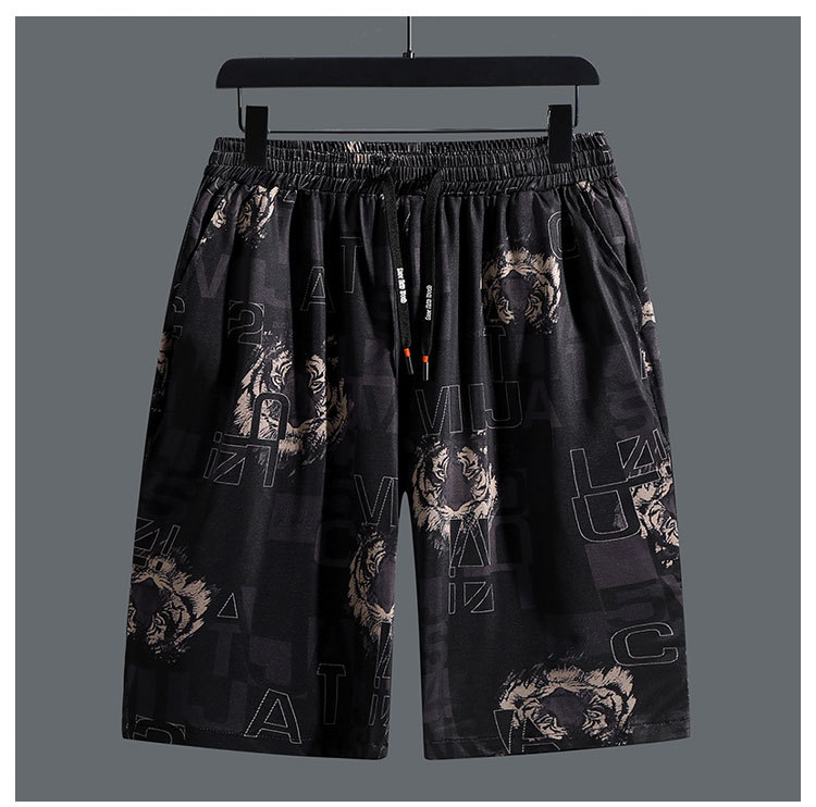 2026 Extra Large Men's Summer Elastic Loose Casual Shorts, Plus Size Quick-dry Sports Shorts_viptrois.com