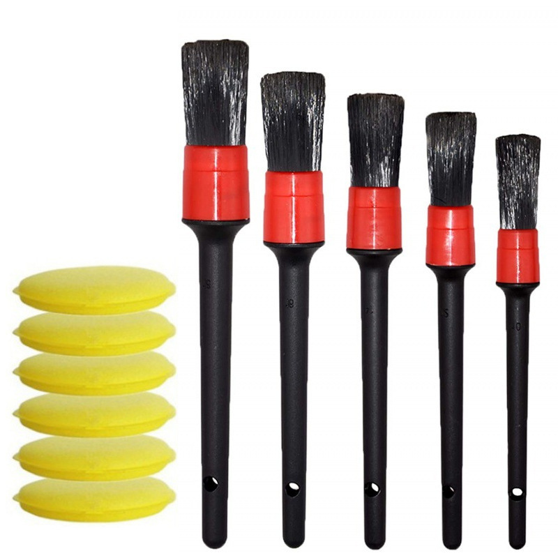 11件套汽车清洁刷毛刷打蜡细节刷4寸压边打蜡海绵套装