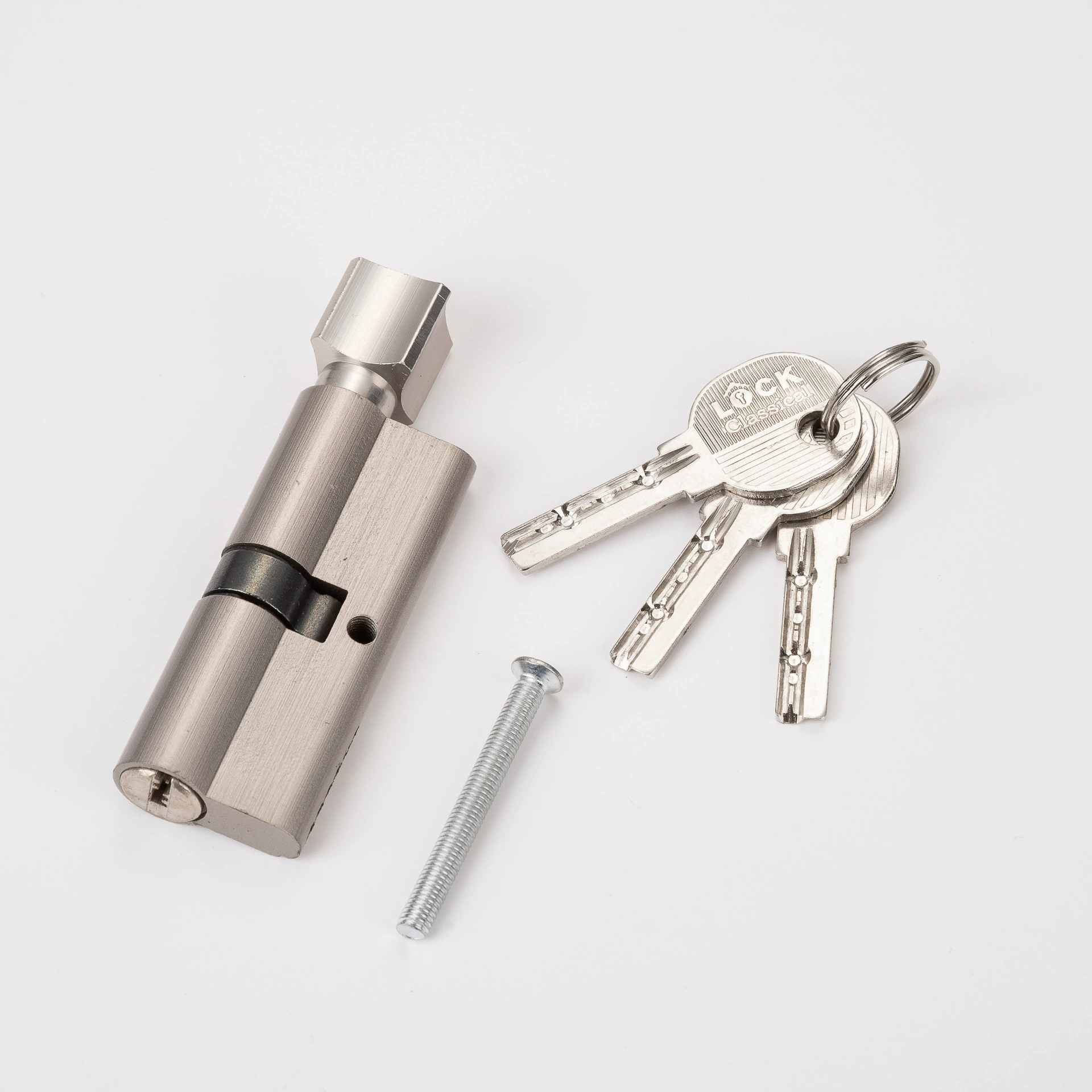 Маленький цилиндровый замок из цинкового сплава 70 для межкомнатных дверей спальни, деревянных дверей, бытовых принадлежностей, замок с ручкой, с функцией защиты от взлома.