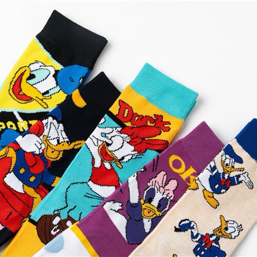 Female Four Seasons Anime Tang Mouse Male Cotton Rice Old Duck Popular Trend Socks Male Socks Ins Socks