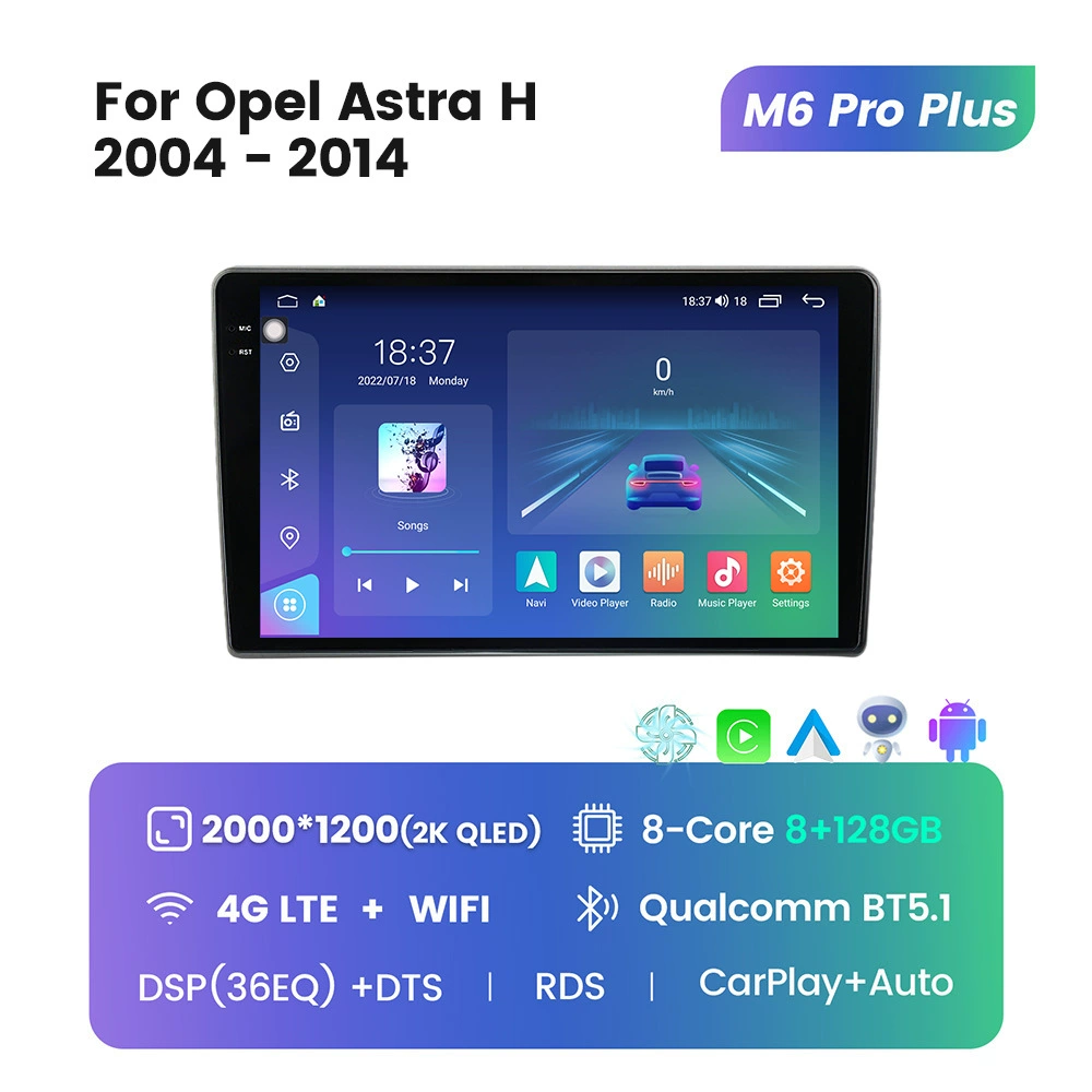 Подходит для Opel ASTRA H 04-14 — замена на Android с большим экраном, средняя консоль, навигация M6Pro 8+256G