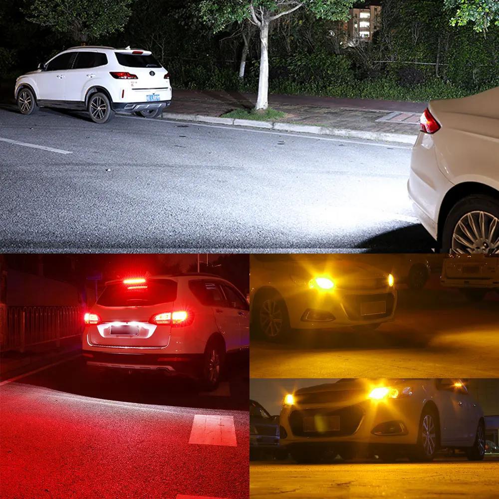 Car LED light 1156 2025 81SMD brake light 1157 turn signal 7440 bright reversing light
