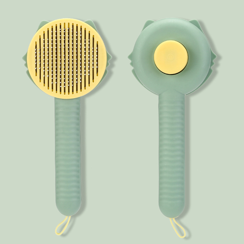 끈 떠 다니는 머리 빗 (녹색)