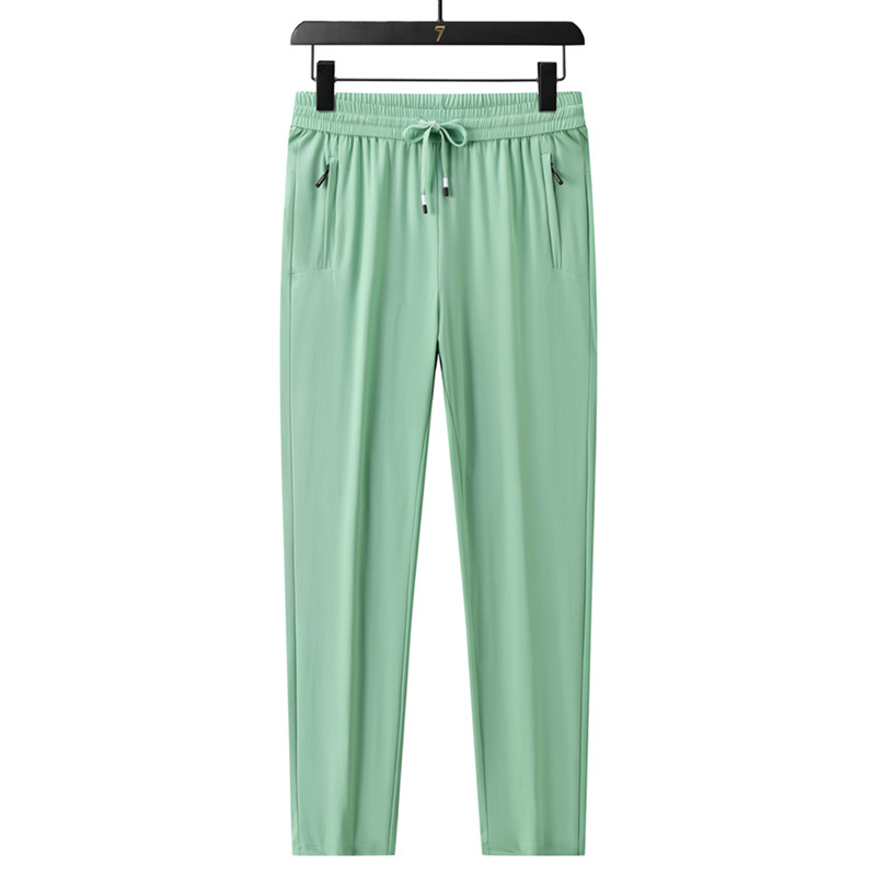 Factory ice silk casual pants summer lovers exquisite fabric ice silk pants high elastic loose plus size sports pants wholesale Factory ice silk casual pants summer lovers exquisite fabric ice silk pants high elastic loose plus size sports pants wholesale
