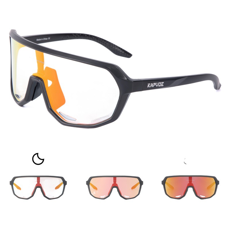 Gafas Fotocromáticas con Recubrimiento para Ciclismo de TR90, Cortavientos, Apto para Miopía, para Ciclismo image 1