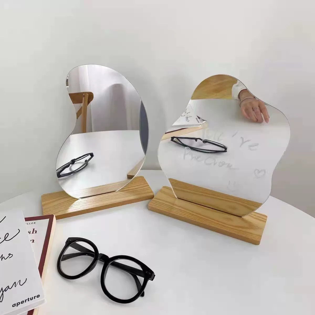 Акриловое зеркало комод производитель цифровой масляной живописи ручной работы diy неправильные оптом ins косметический зеркало