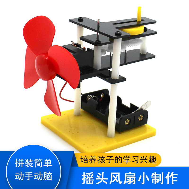 Pequeña producción de ventilador sacudiendo la cabeza