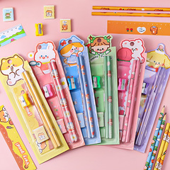 Children's Pencil Stationery Set 5-piece Primary School Supplies Activity Prizes Kindergarten Activity Gifts