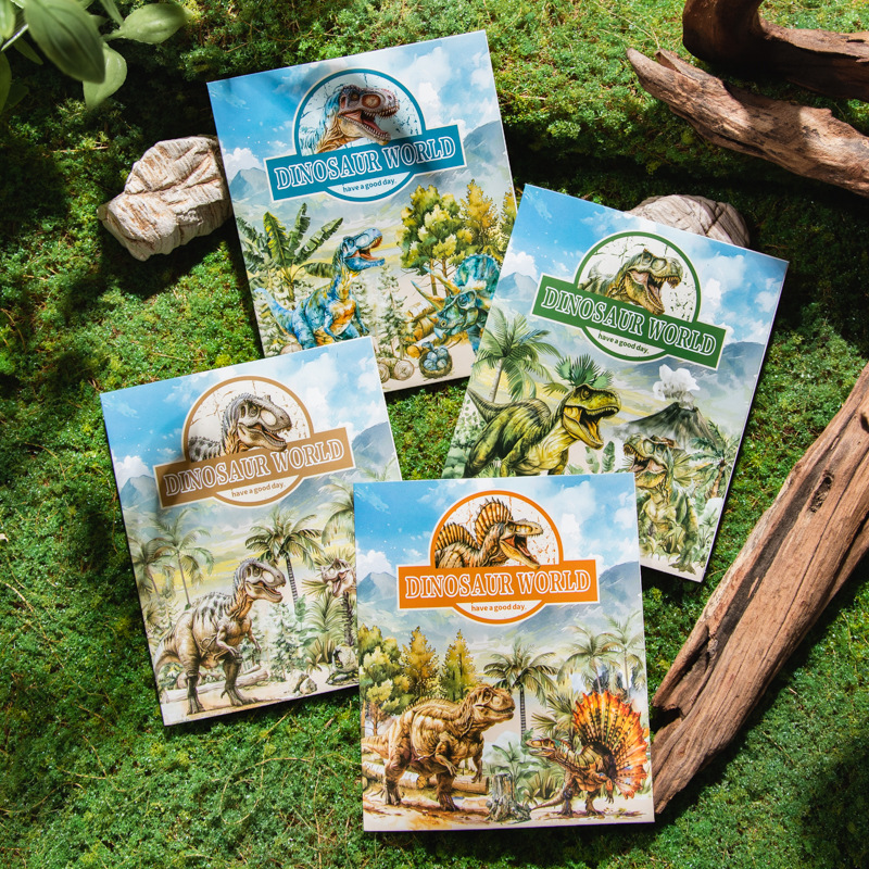 Un buen día PET pegatinas bolsas de dinosaurios mundo pegatinas divertidas para niños pegatinas de contabilidad pegatinas DIY decoración collage